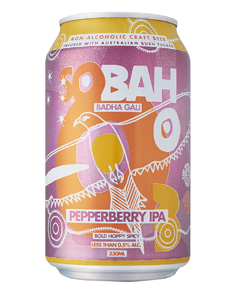 SOBAH #3 Pepperberry IPA Beer - Non Alcoholic 330mL