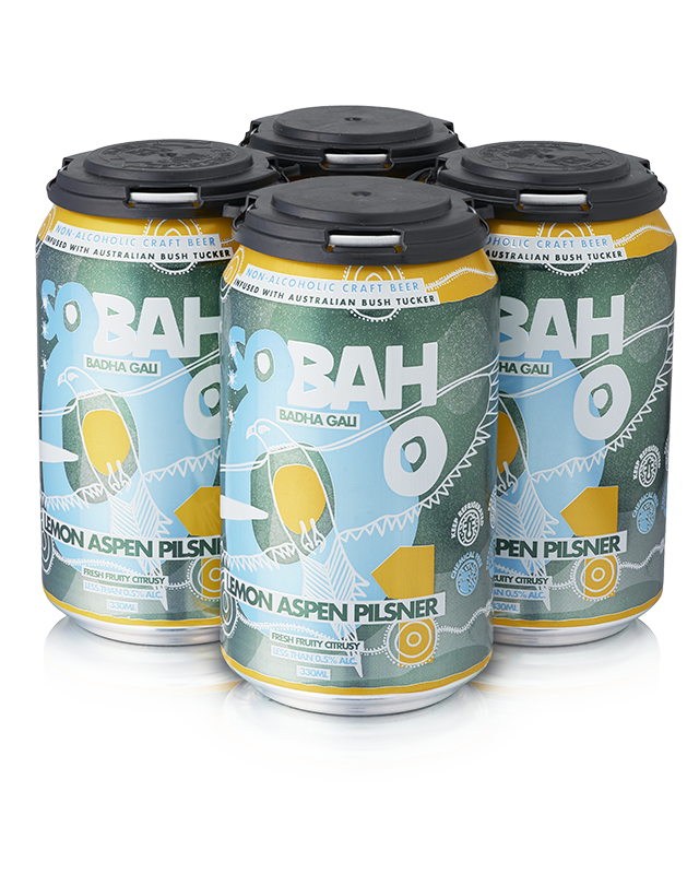 SOBAH #1 Lemon Aspen Pilsner Beer - Non Alcoholic 330mL