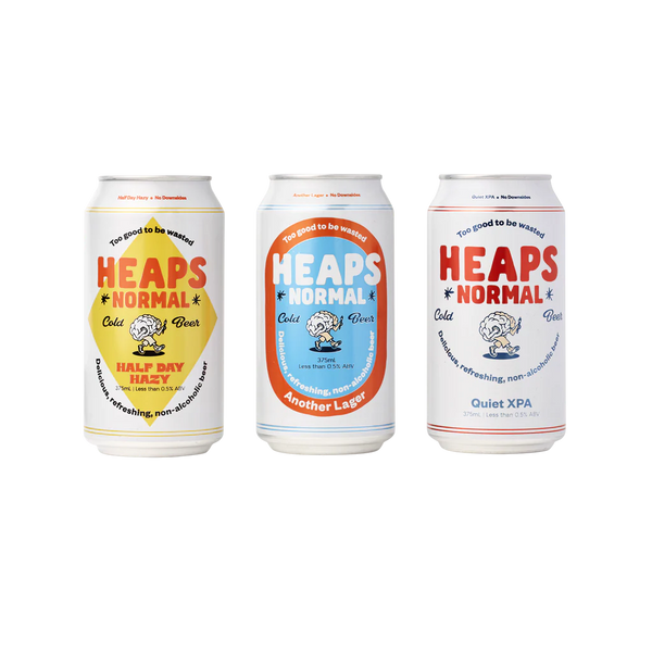 Heaps Normal Non Alcoholic Mixed 24 Cans - Non Alcoholic 375mL