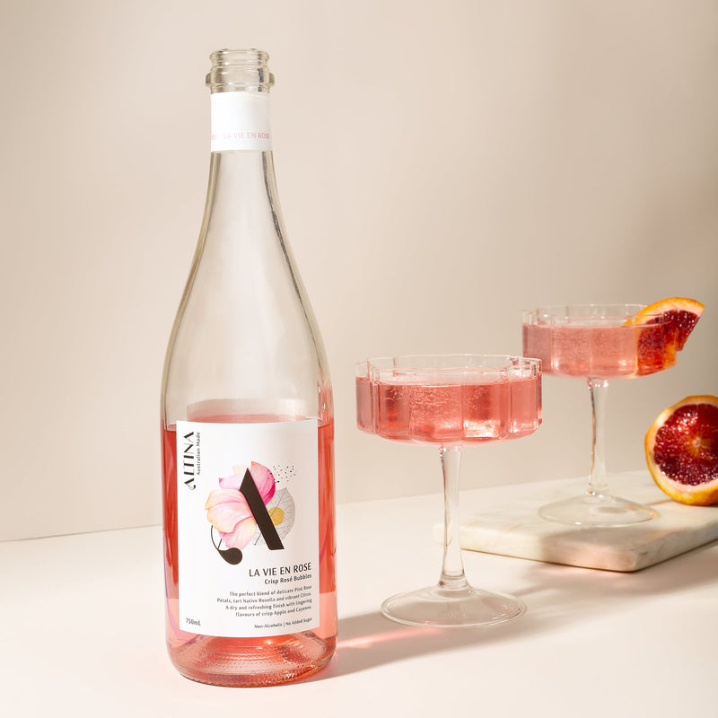 Altina La Vie En Rose - Non Alcoholic Sparking Wine 750mL - The Non Alcoholic Club